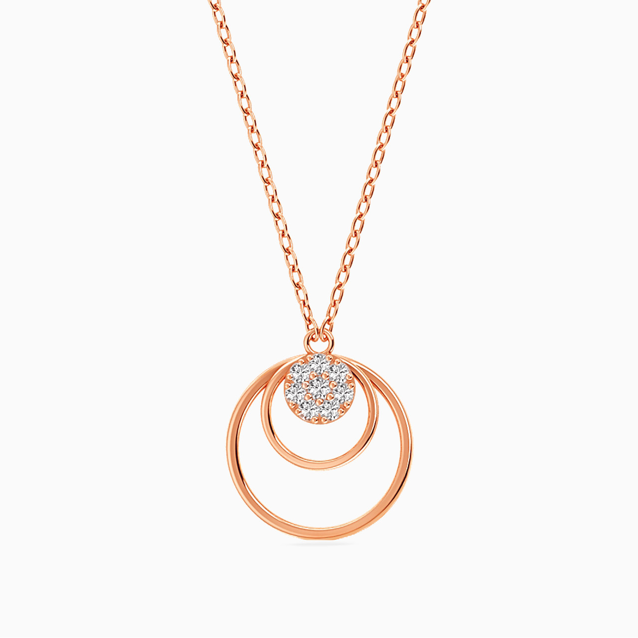 18K Gold Diamond Pendant Necklace