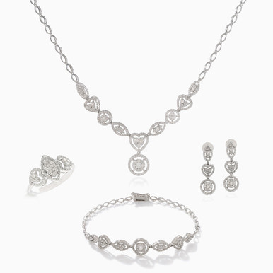 Multi-shaped Diamond Full Set in 18K Gold - 20899