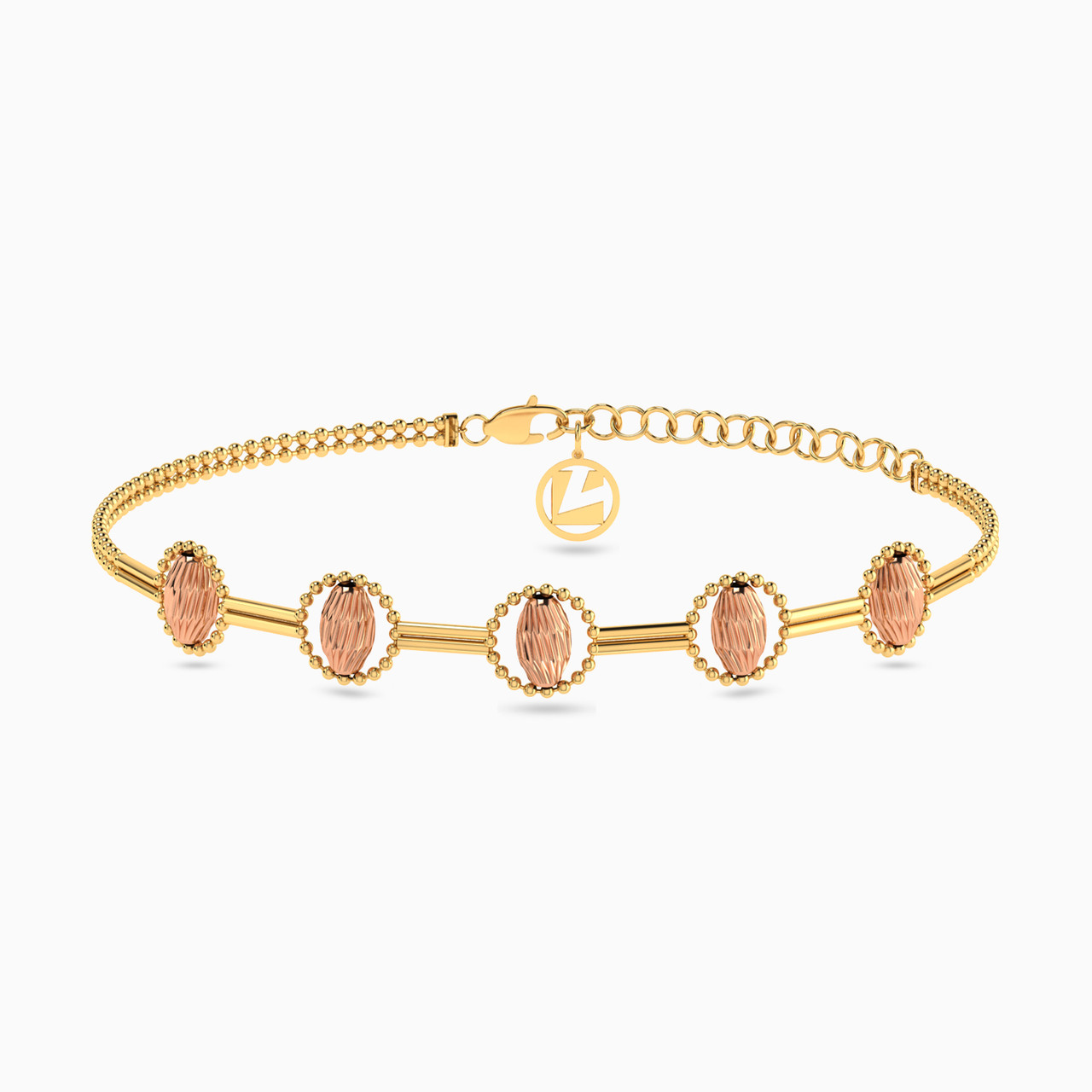 21K Gold Chain Bracelet