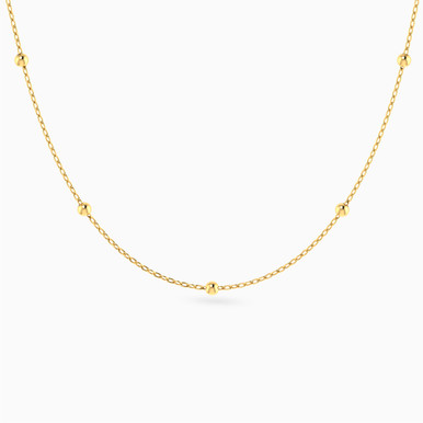 Round Chain Necklace in 18K Gold - 21046020015