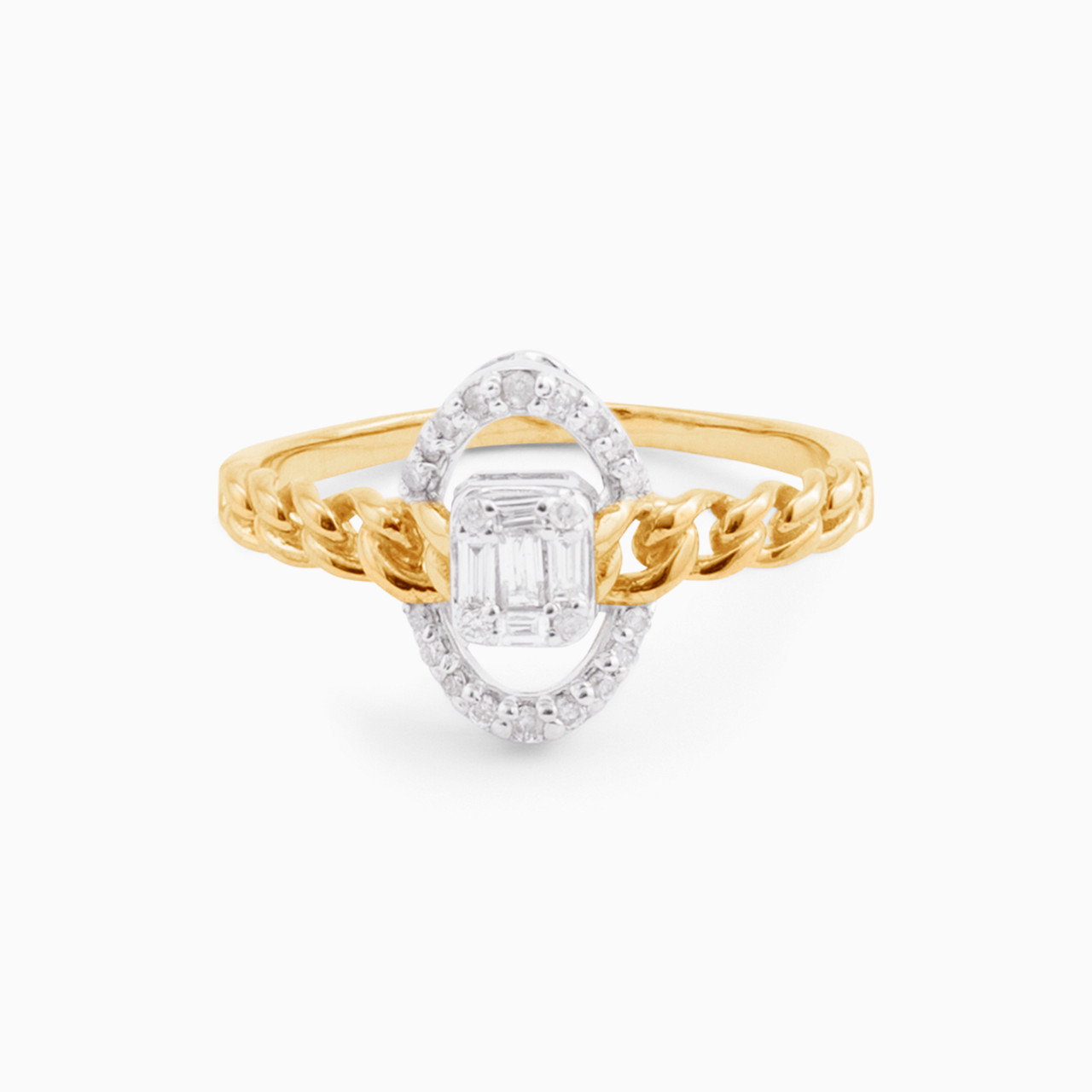 18K Gold Diamond Statement Ring