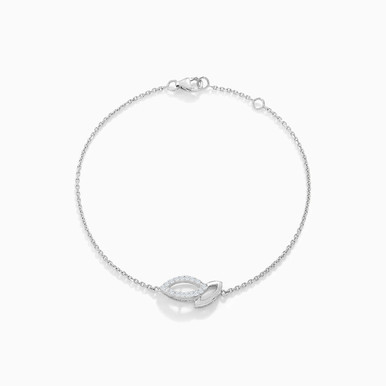 Marquise Diamond Chain Bracelet in 18K Gold - 7490 Marquise Diamond Chain Bracelet in 18K Gold - 7490