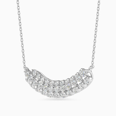 Links Diamond Necklace in 18K Gold - KP608383-SI3
