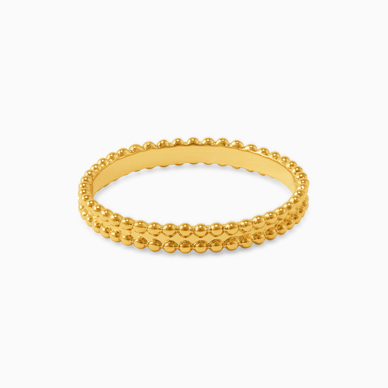 Textured Gold Plated Eternity Ring