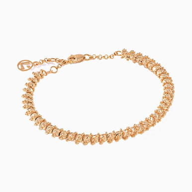 Beaded Chain Bracelet in 21K Gold - 22011250006 Beaded Chain Bracelet in 21K Gold - 22011250006