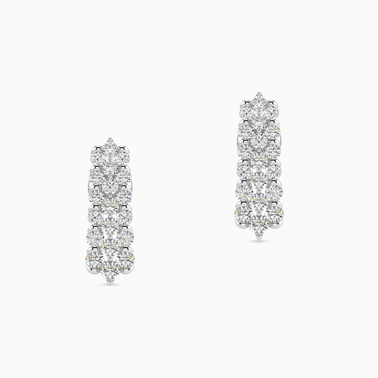 18K Gold Diamond Drop Earrings