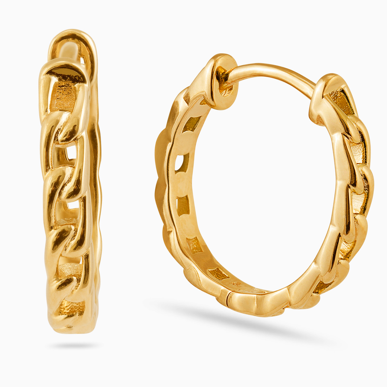 Gold Plated Hoop Earrings