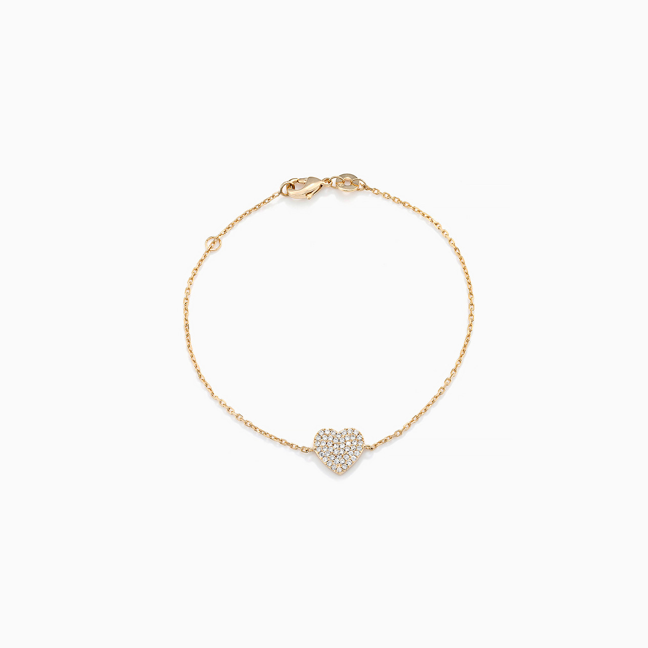 Gold Plated Cubic Zirconia Chain Bracelet