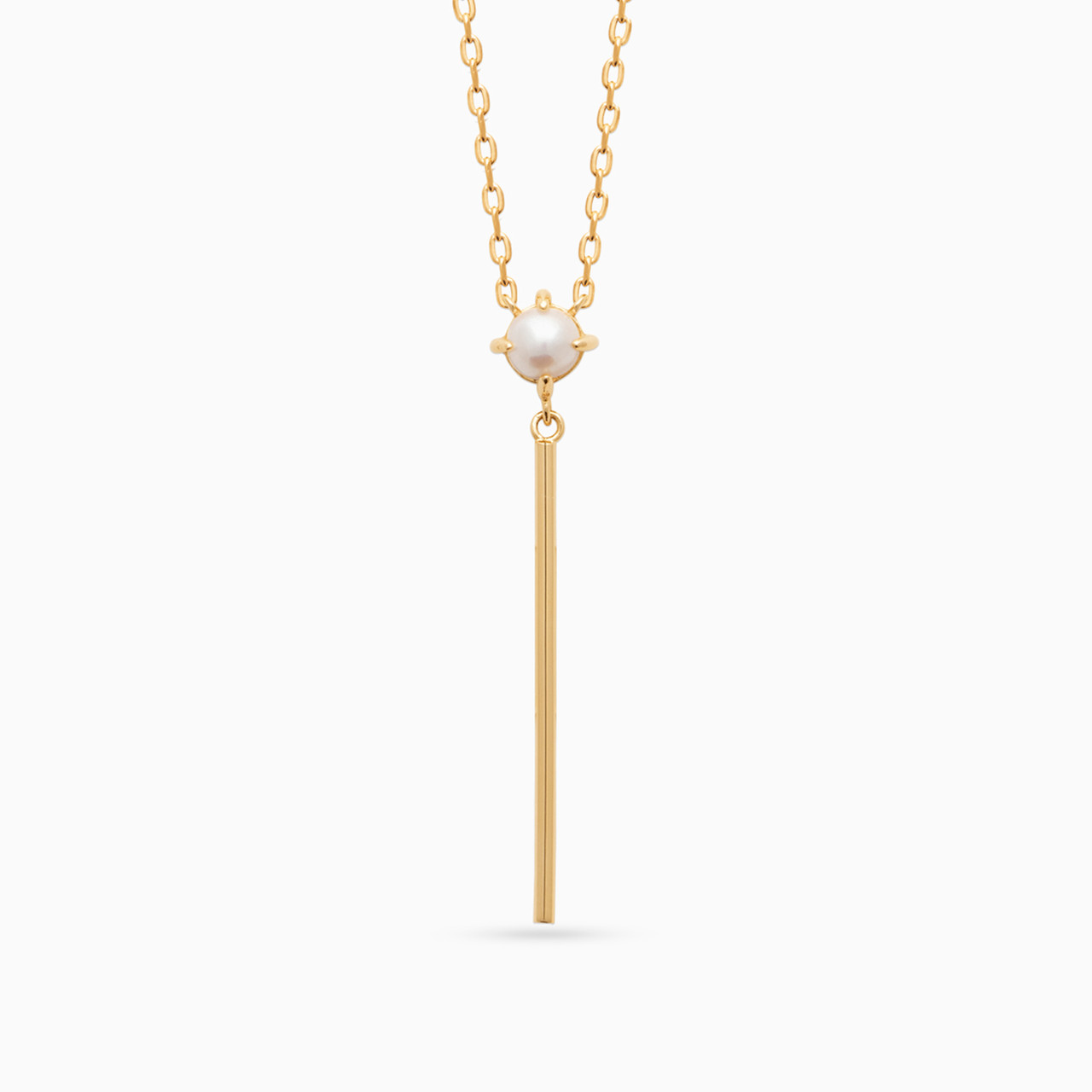 Gold Plated Pearls Pendant Necklace