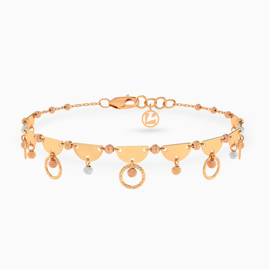 Circle Chain Bracelet in 21K Gold - 22010020251 Circle Chain Bracelet in 21K Gold - 22010020251