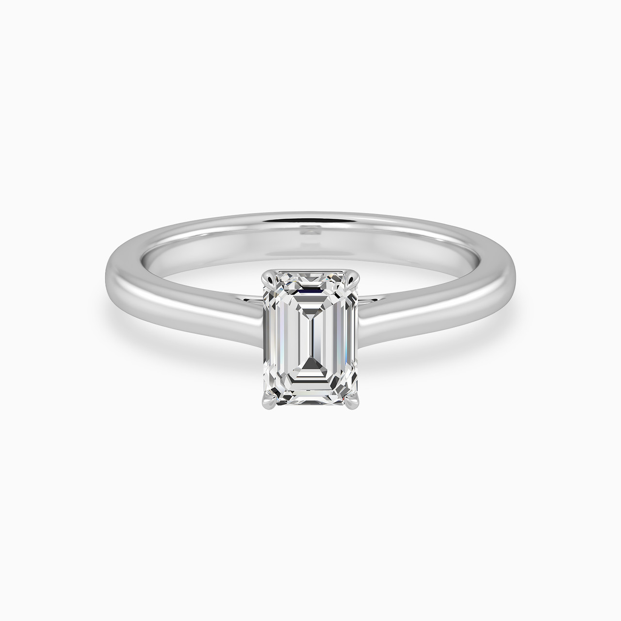 Baguette Lab Grown Diamond Statement Ring in 18K Gold