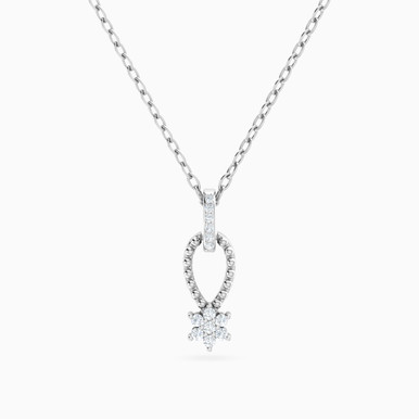 Pear Diamond Necklace in 18K Gold - EPC00004