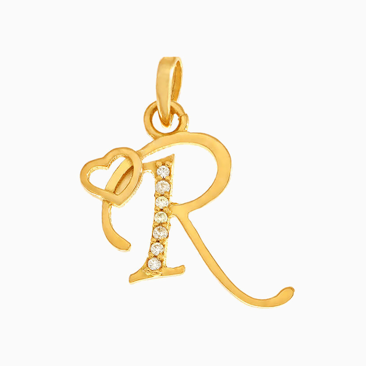 21K Gold Cubic Zirconia Pendant