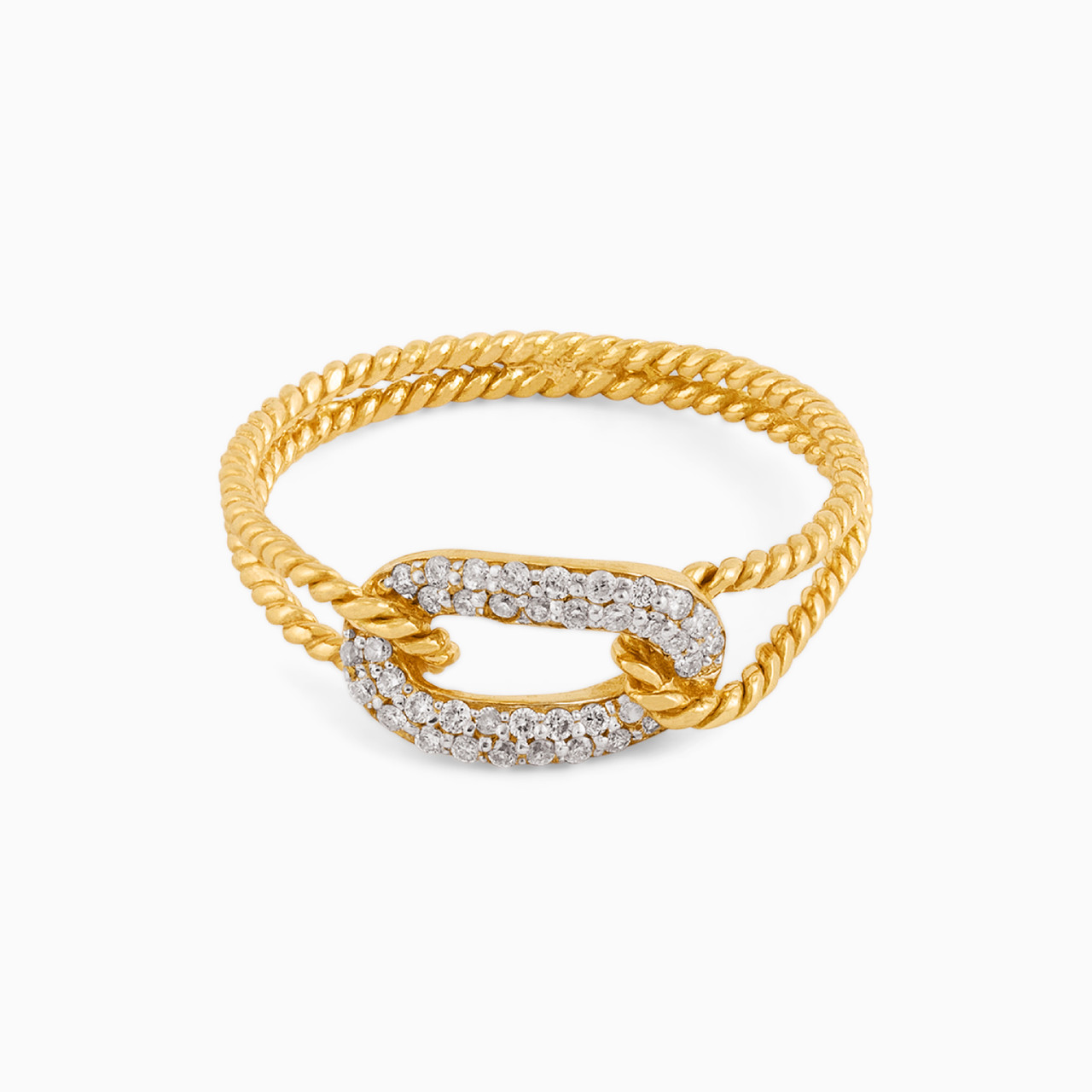 18K Gold Diamond Statement Ring