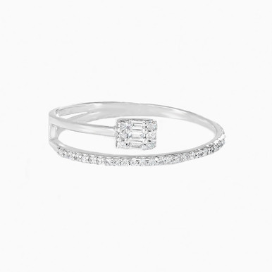 Baguette Diamond Ring in 18K Gold - 41204