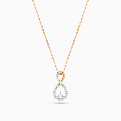 infinity Diamond Necklace in 18K Gold - PN413699P18DI1 infinity Diamond Necklace in 18K Gold - PN413699P18DI1