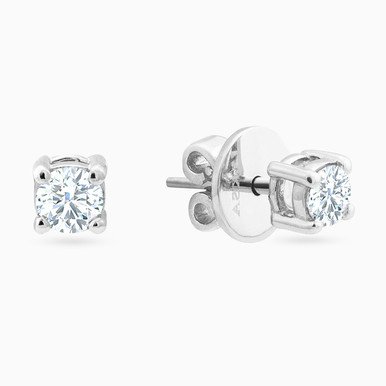 Circle Diamonds Stud Earrings in 18K Gold - 21051110250