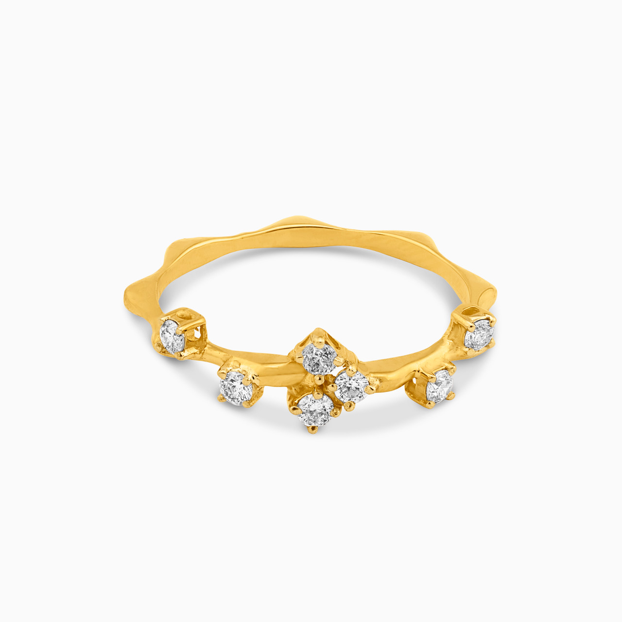 18K Gold Diamond Statement Ring