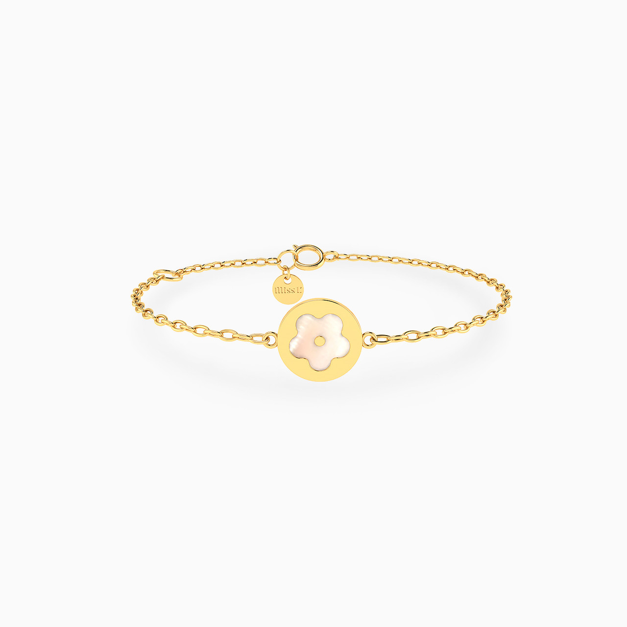 Kids 18K Gold Enamel Coated Chain Bracelet