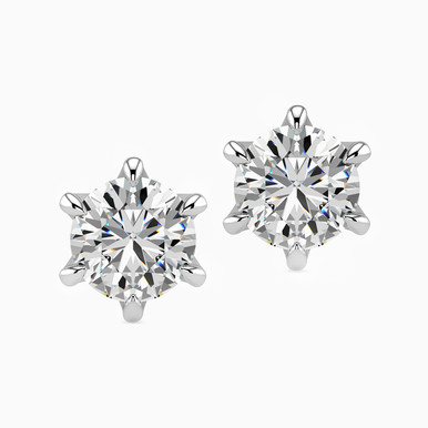 Diamond Stud Earrings in 18K Gold - KE106583