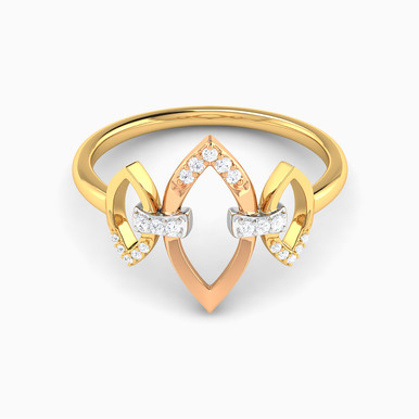 Marquise Diamond Ring in 18K Gold - RN125355D18DI1