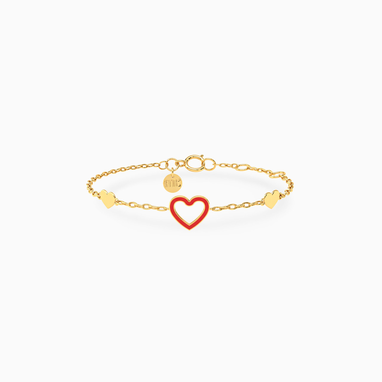 Kids 18K Gold Enamel Coated Chain Bracelet