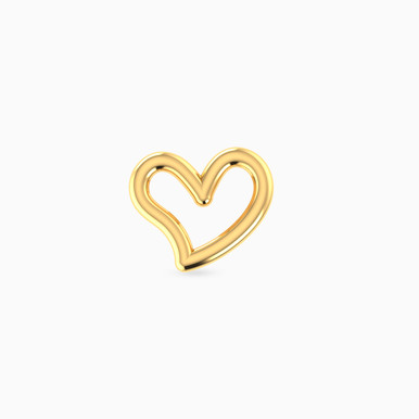 Heart Nose Pin Piercing in 18K Gold - 21053110044