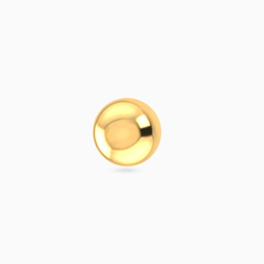 Round Nose Pin Piercing in 18K Gold - 21053110042