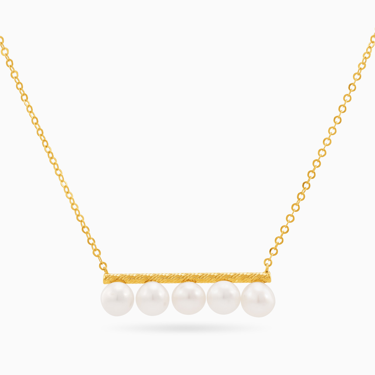 18K Gold Pearl Pendant Necklace