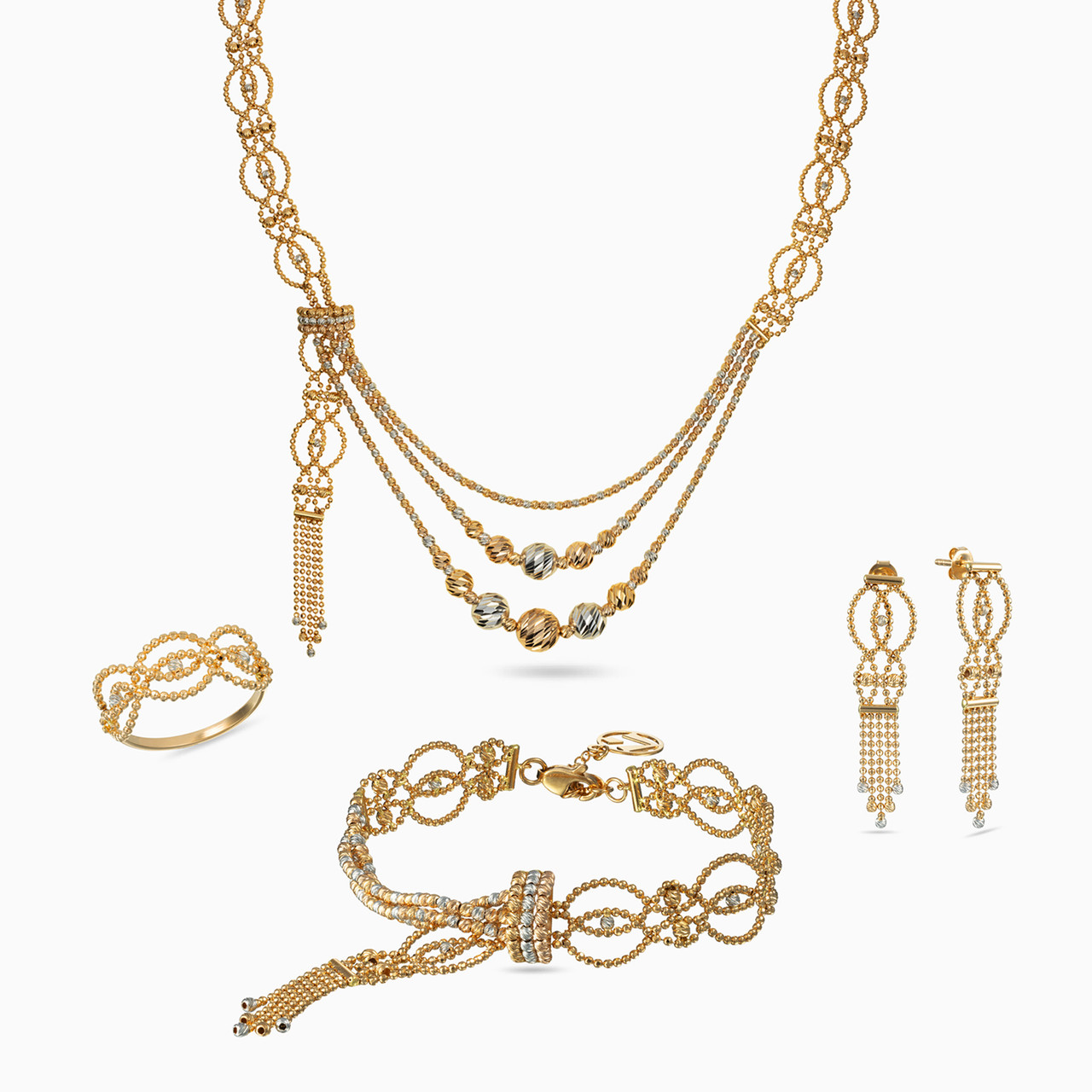 21K Gold Jewelery set -4 Pieces