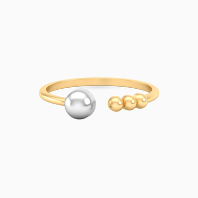Round Two Headed Ring in 18K Gold - 21048030036