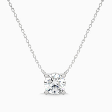 0.9 CT Brilliant Lab Grown Diamond Pendant in 18K Gold - SAP05088