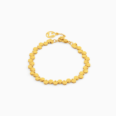 Hexagon Chain Bracelet in 21K Gold - 22010110528 Hexagon Chain Bracelet in 21K Gold - 22010110528