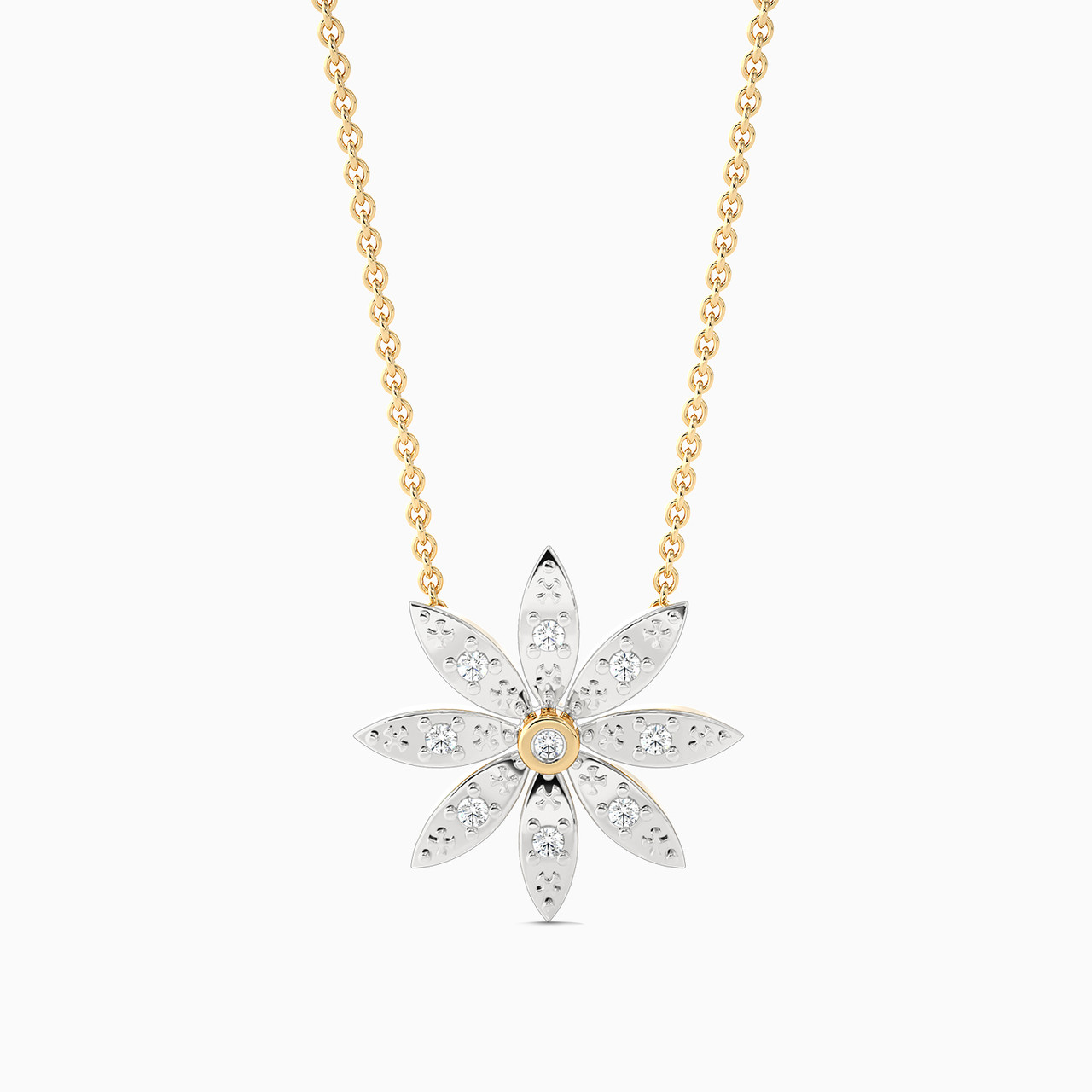 18K Gold Diamond Pendant