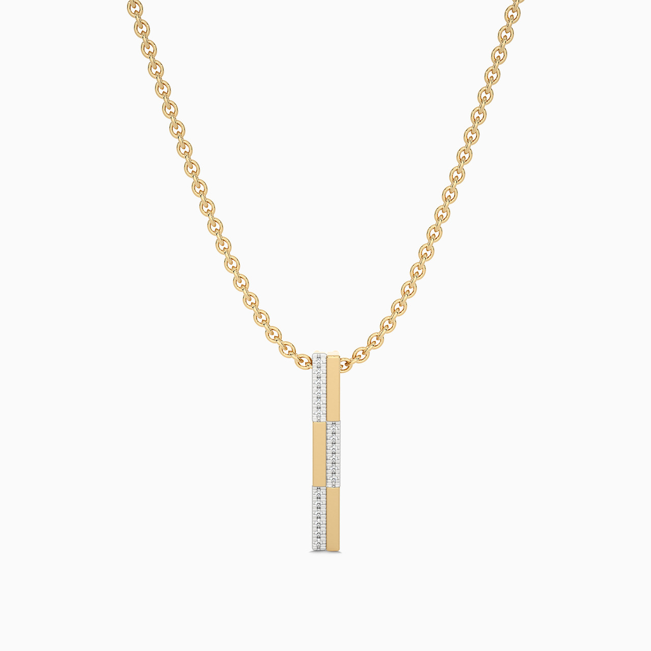 18K Gold Diamond Pendant