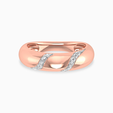 Swirl Diamond Ring in 18K Gold - TRG9001637 Swirl Diamond Ring in 18K Gold - TRG9001637