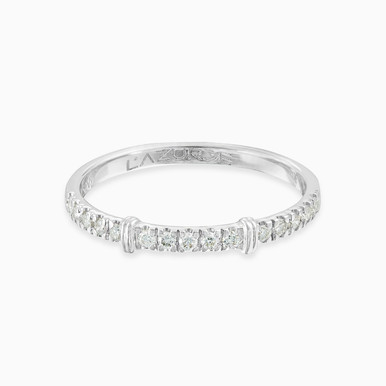 Slim Diamond Eternity Ring in 18K Gold - LRG00077