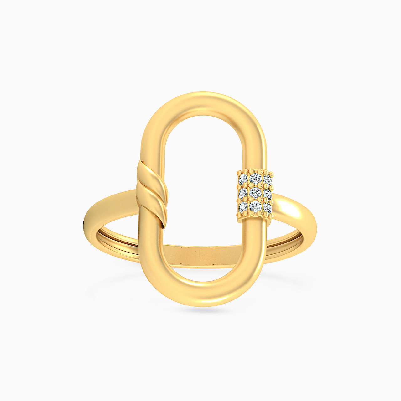 18K Gold Diamond Statement Ring