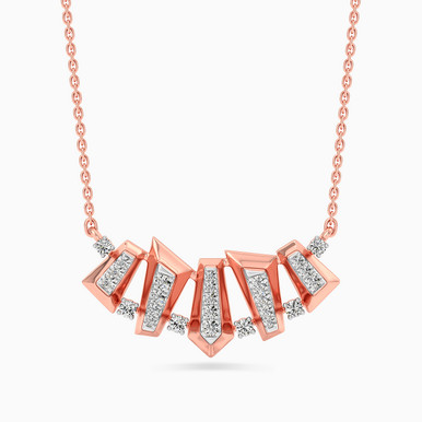 Baguette Diamond Necklace in 18K Gold - KP610995
