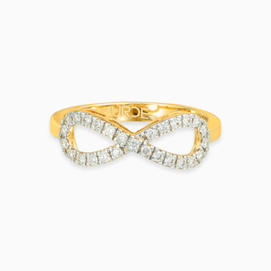 infinity Diamond Ring in 18K Gold - LRG50061