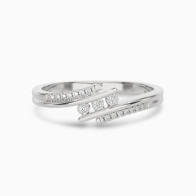 Circle Diamond Ring in 18K Gold - AJR27436-14