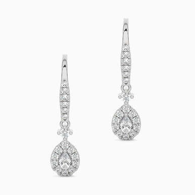 0.6 CT Multishaped Lab Grown Diamond Drop Earrings in 18K Gold - AJE11457 0.6 CT Multishaped Lab Grown Diamond Drop Earrings in 18K Gold - AJE11457