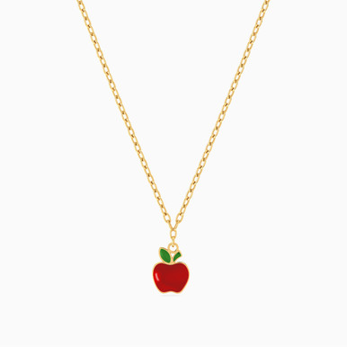 Kids Apple Necklace in 18K Gold - 21046140922