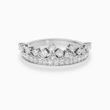 Crown Diamond Ring in 18K Gold - KR800889