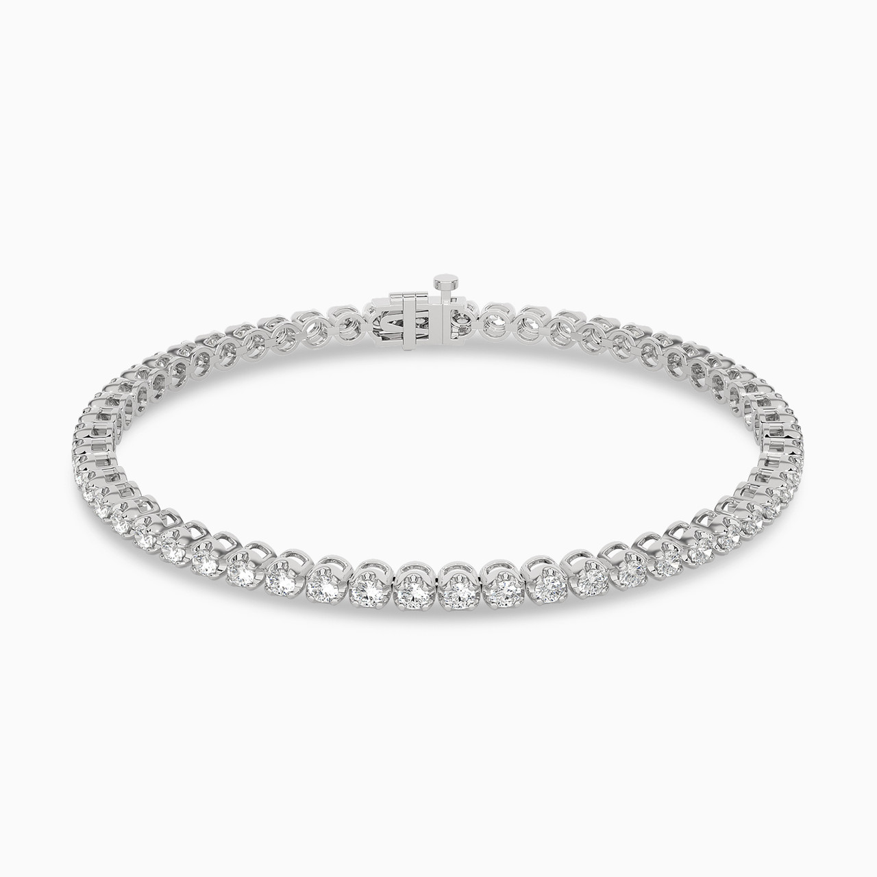 Lab Grown Diamond Tennis Bracelet in 18K Gold