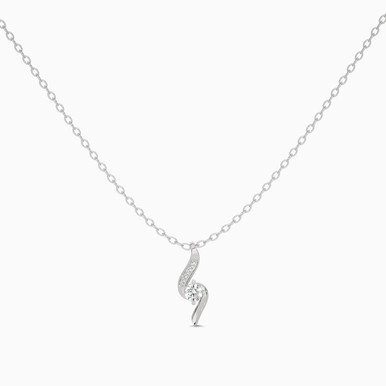 0.67 CT Brilliant Lab Grown Diamond Necklace in 18K Gold - AJN02632