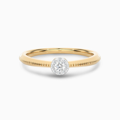 Circle Diamond Ring in 18K Gold - AJR22632-14