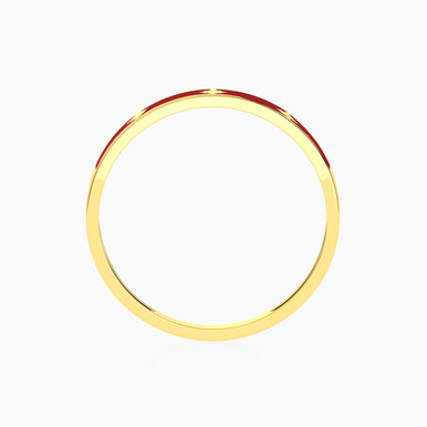 Abstract Shaped Enamel Coated Statement Ring in 18K Gold - 21048110726