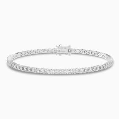 Diamond Tennis Bracelet in 18K Gold - AJB02335