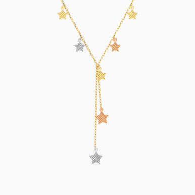 Star Chain Necklace in 18K Gold - 21046140446